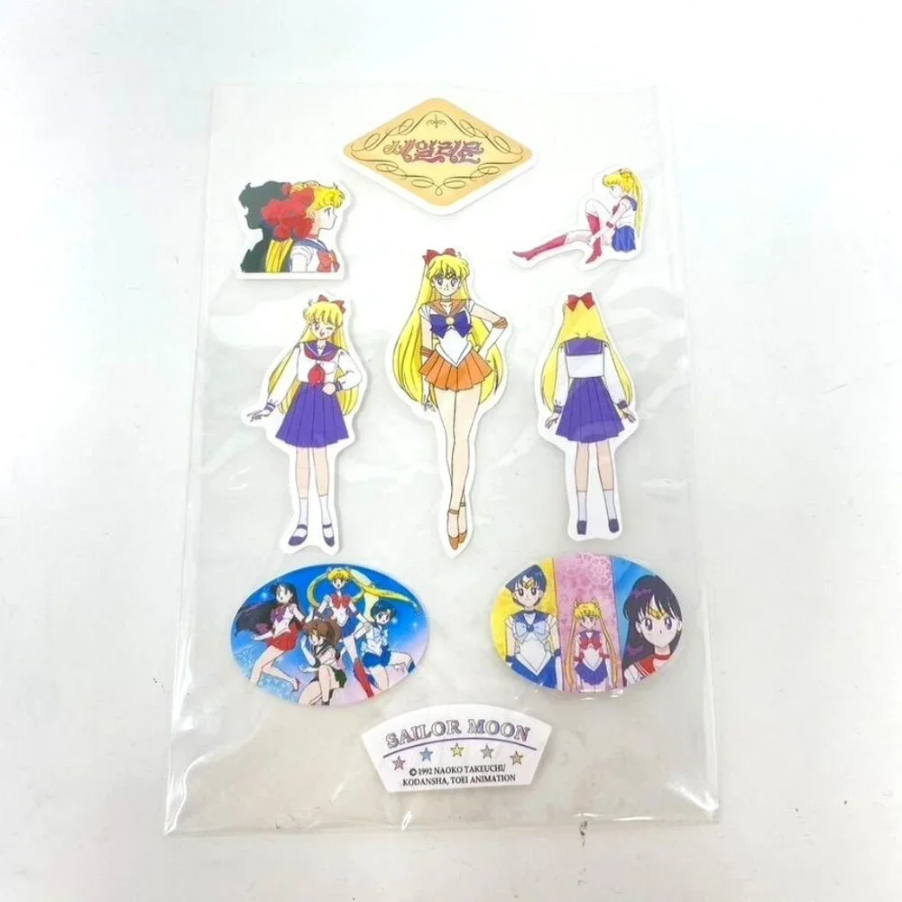 Sailor Moon Sticker Sheet Korean Vintage 2000's Rare Collectible Anime